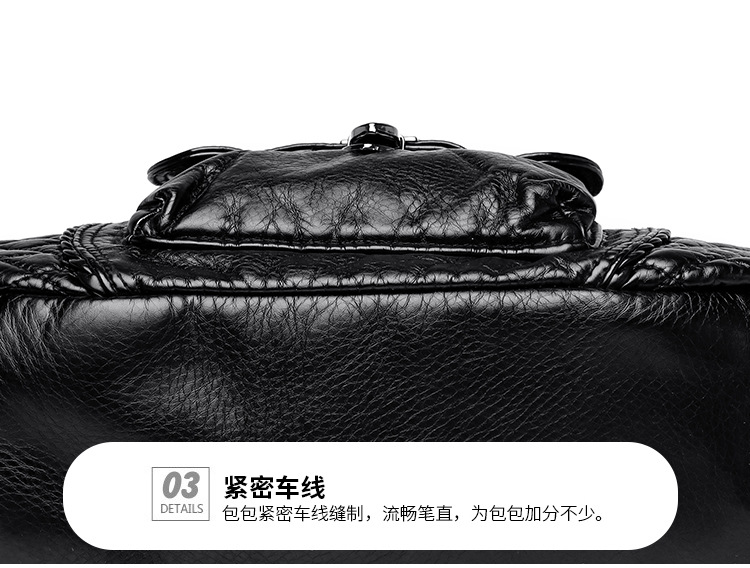 2023 New Mom Commuting Large Capacity tote handbag, washed leather pu women's bag, polyester single-shoulder bag undefined