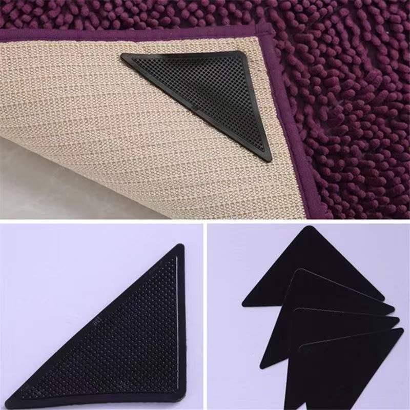 goods in stock Amazon carpet Slip stickers triangle carpet fixed Carpet floor mats pu Antiskid fixing paste opp