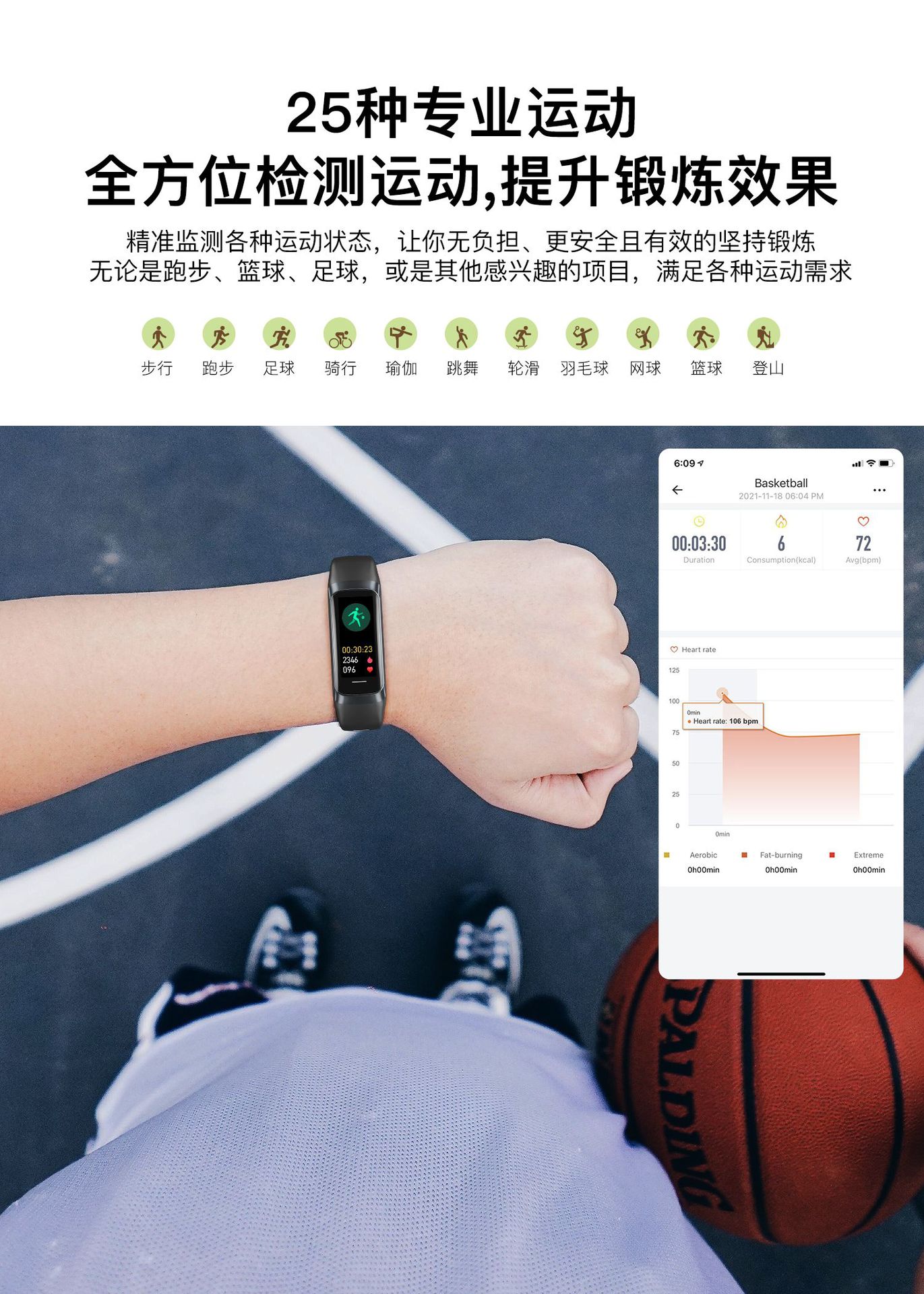 Cross-border C60 smart bracelet 1.1 "AMOLED HD temperature heart rate blood pressure blood oxygen measurement sports watch undefined