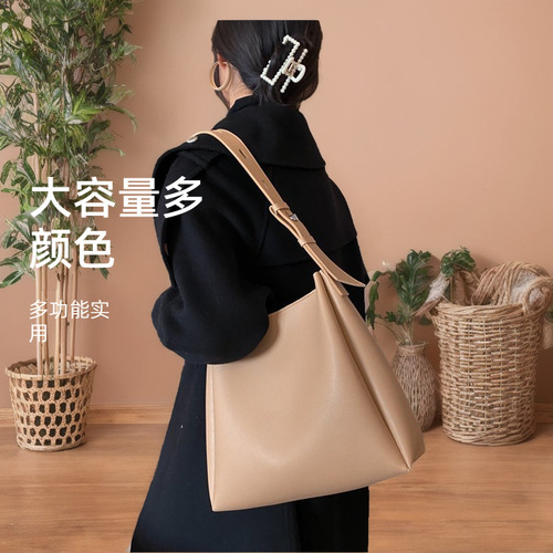 Cross-border wholesale foreign trade bags large-capacity shoulder bag women's 2024 casual women's bag high-end mother-in-law tote bag