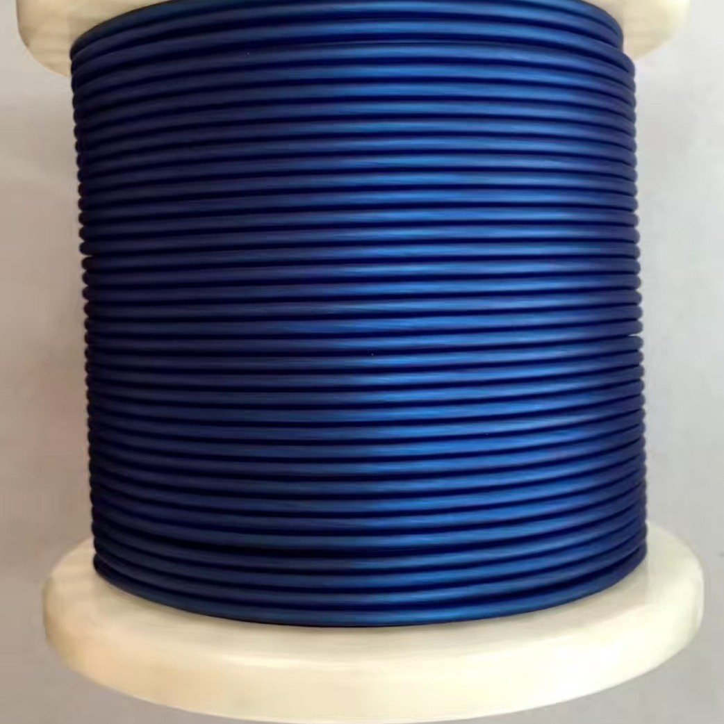 纯铜单支控制线材 汽车音响控制线 低音炮改装线材哑光蓝色单支线