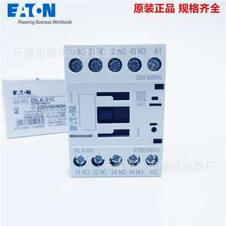 原装正品EATON伊顿接触器DILA-31C中间继电器220V