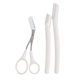 White Eyebrow Knife for Beginners Eyebrow suit Macro Safety for Novice Men and Women