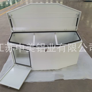 厂家直销铝合金平板工具箱  皮卡车铝合金工具箱定制  白色铝箱