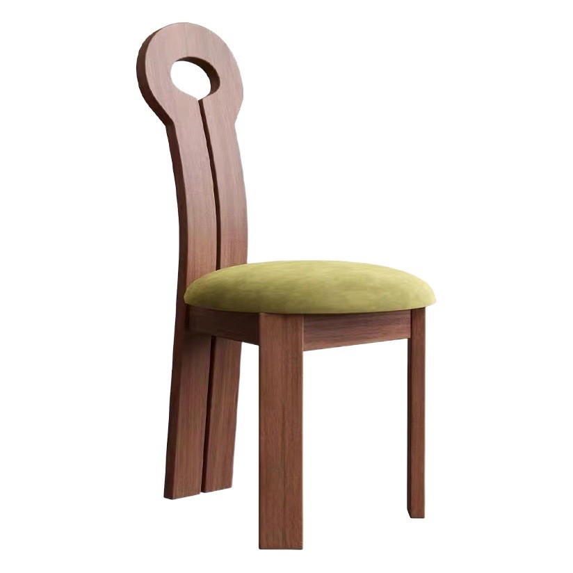 Estilo francés Luz de lujo retro mesa de comedor y silla hogar silla de madera maciza silla de diseño ceniza Silla de comedor Silla de estilo antiguo