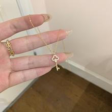 mini小钥匙通体S925纯银项饰小众设计感魔法钥匙项链女甜美锁骨链