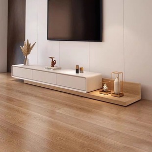 Tv Cabinet Coffee Table Combination Retractable Modern Simple Stretch Small Apartment Floor Cabinet with Drawer Living Room Tv Cabinet