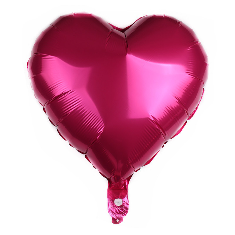 Valentine'S Day Festival Heart Shape Pattern Valentine'S Day Romantic Heart Shape Aluminum Film Party Balloons