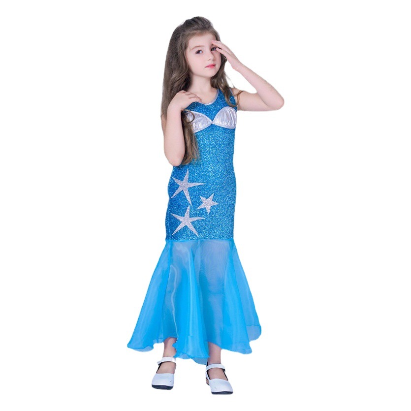 Halloween Cosplay traje mascarada etapa rendimiento traje ropa de fiesta pequeña sirena traje