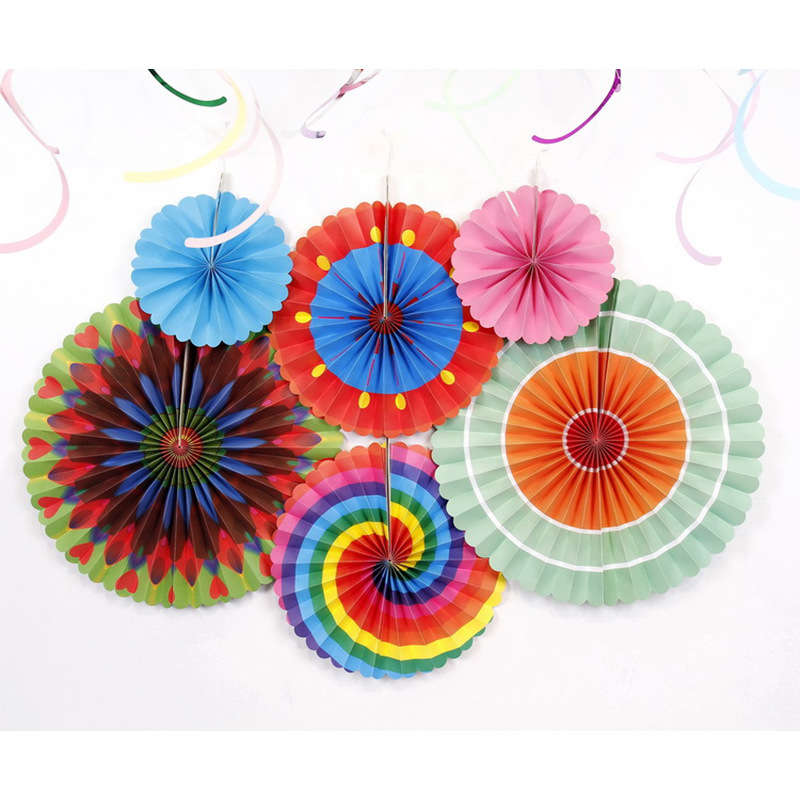Sencillo abanico de papel flor fondo decorativo pared DIY centro comercial tienda apertura Fondo diseño cumpleaños fiesta decoración suministros