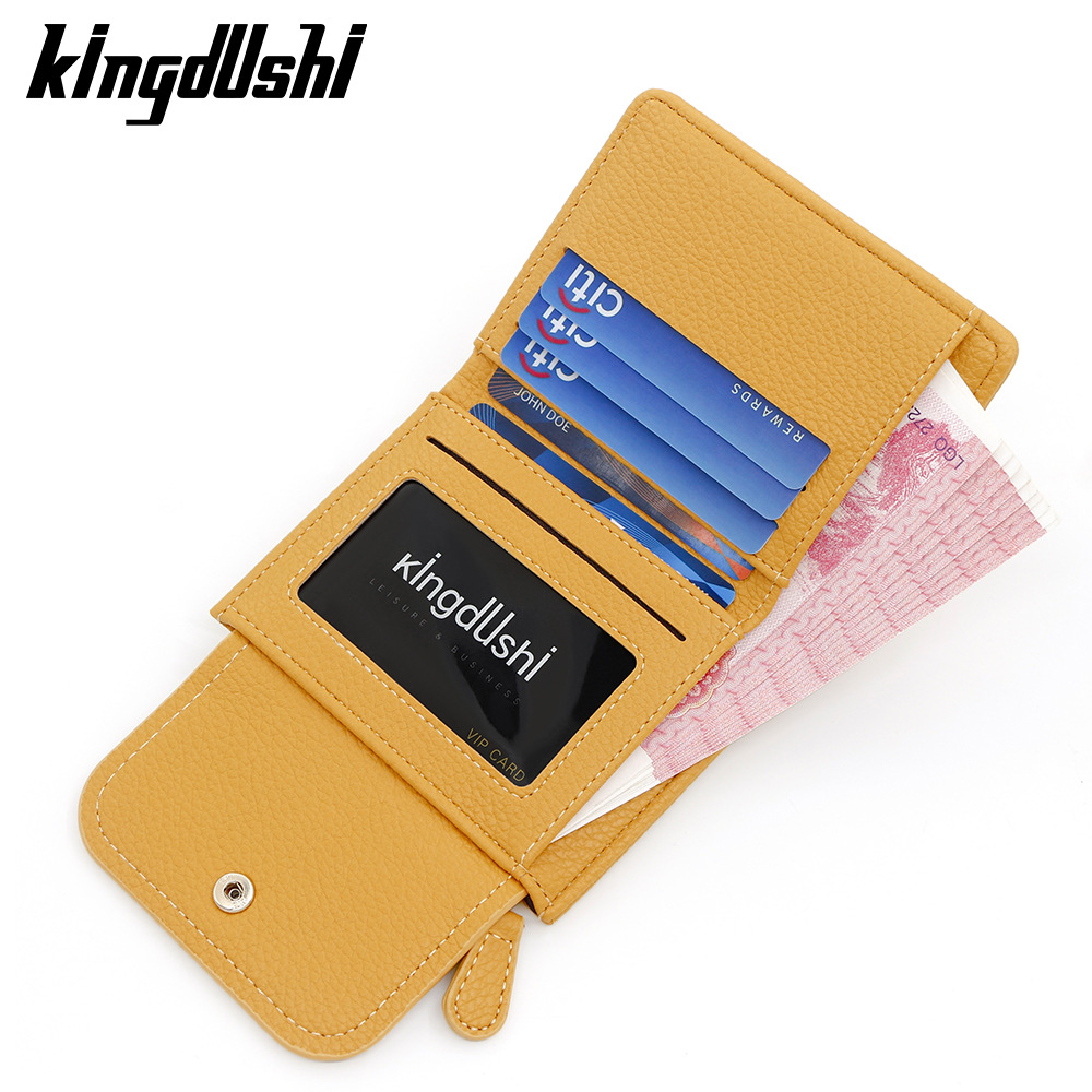 Nuevo cross-border cremallera bolso de cambio nicho creativo multifuncional bolso de tarjetas de moda litchi patrón corto para mujeres