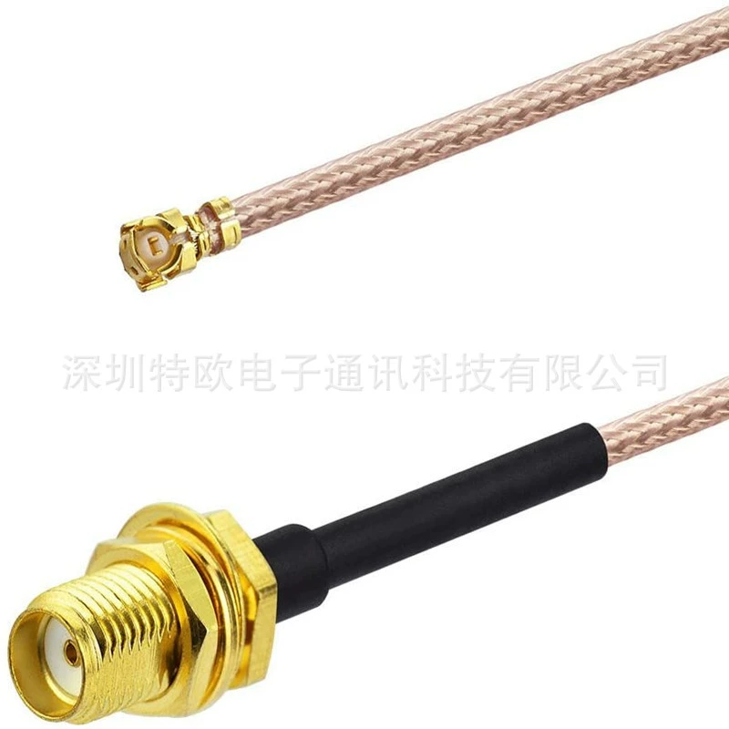 Кабель-удлинитель Wi-Fi антенны с разъемами IPEX-SMA, UFL-SMA, внешняя резьба RG178, двойной серебряный фидер
