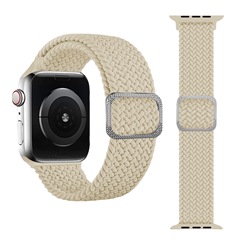 Suitable for Apple 789 generation watch strap iwatch SE adjustable braided buckle nylon strap new style