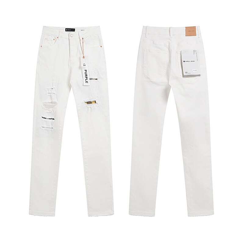 Ksubi トレンディなパープル新 AM スプラッシュインクプリントハイストリートレトロリッピングカジュアルメンズとレディーススリムジーンズ|undefined