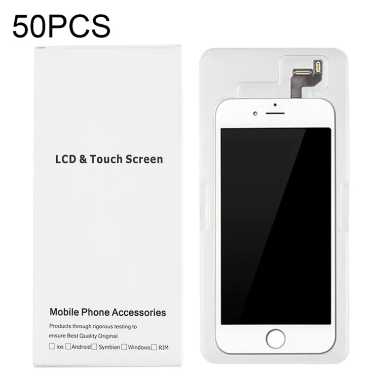 Совместимый iPhone 6, сенсорный белый корпус, 6S