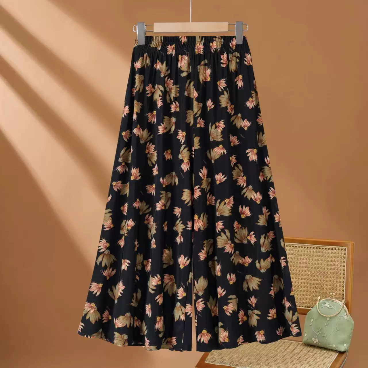 Новые летние шелковые юбки-брюки от одного поколения