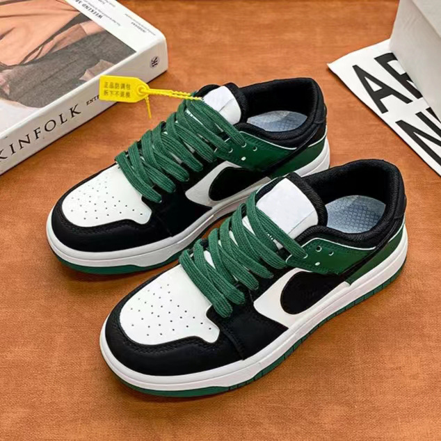 2025 nuevo estilo de pareja de corte bajo estudiante ligero zapatillas AJ a juego de color moda zapatos blancos de mujer hombre salvaje