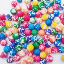 花球橡胶实心弹力球便宜球跳跳球礼品儿童玩具花色球批发