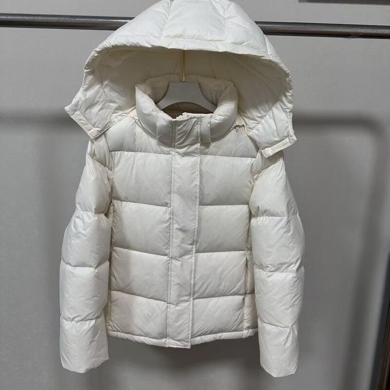 White Duck down Sweet Style down Jacket for Women 2026 Winter New Korean Style Loose Casual Hooded Solid Color Warm Coat White Duck down Sweet Style down Jacket for Women 2026 Winter New Korean Style Loose Casual Hooded Solid Color Warm Coat