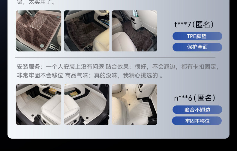 Suitable for NIO ES8, TPE 26 models, 5, 6, 7-seater car interior starry sky carpet floor mats and trunk mats