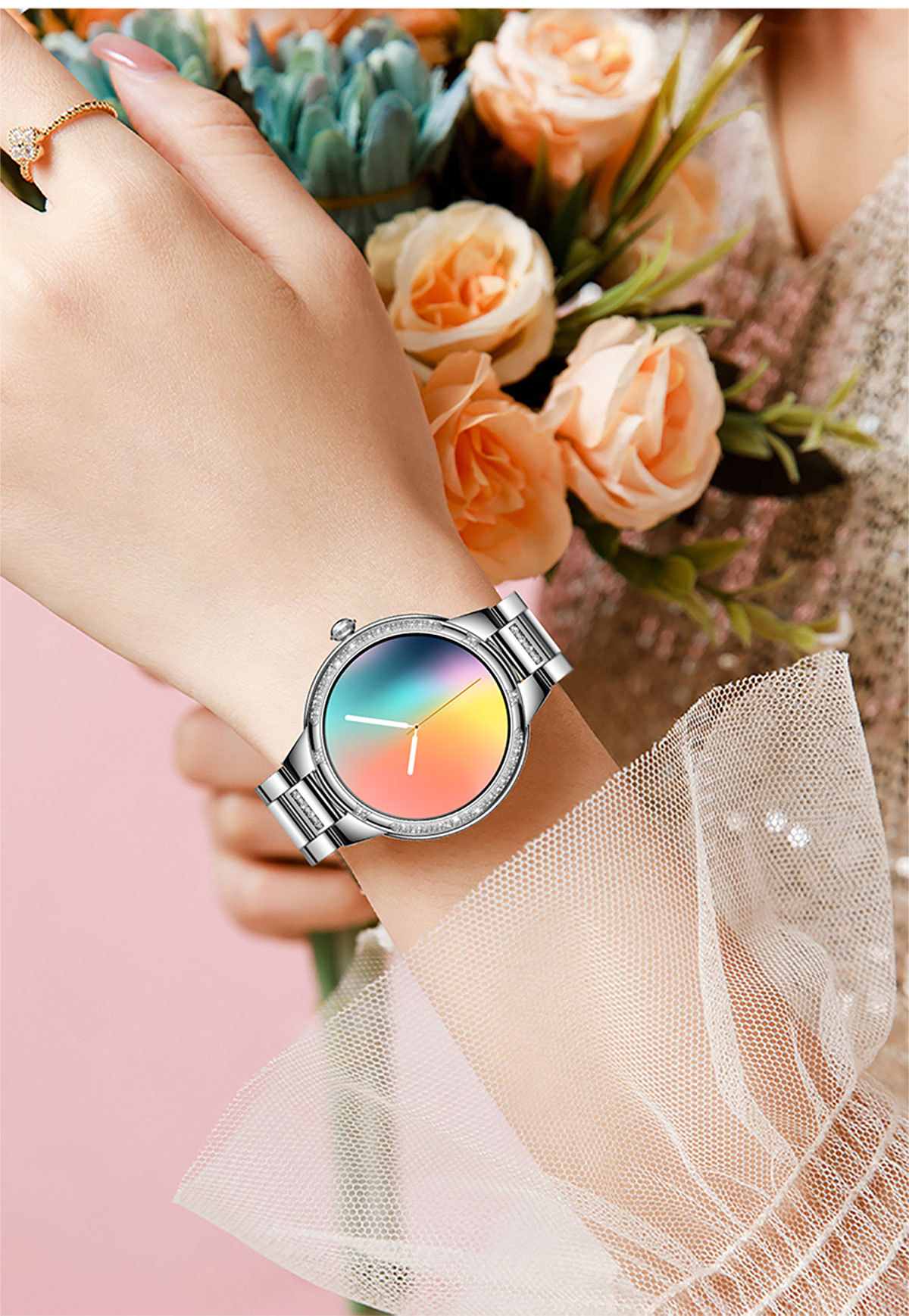 L68b Heart Rate Blood Pressure Oxygen Monitoring Bluetooth_voghion.com