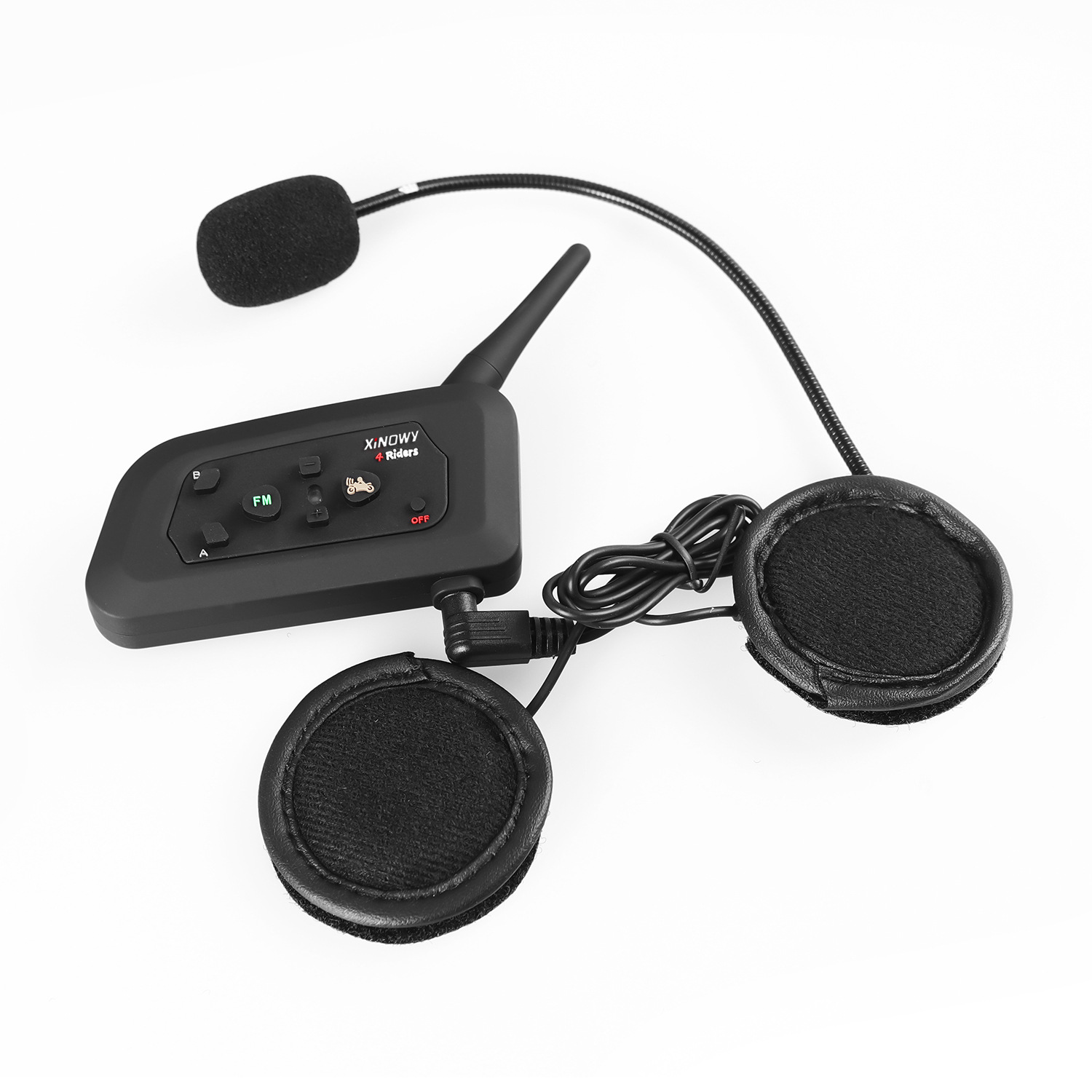 Xinowy Brand V4Pro4-Person Simultaneous Intercom Motorcycle Helmet Bluetooth Headset Riding Helmet Intercom Headset