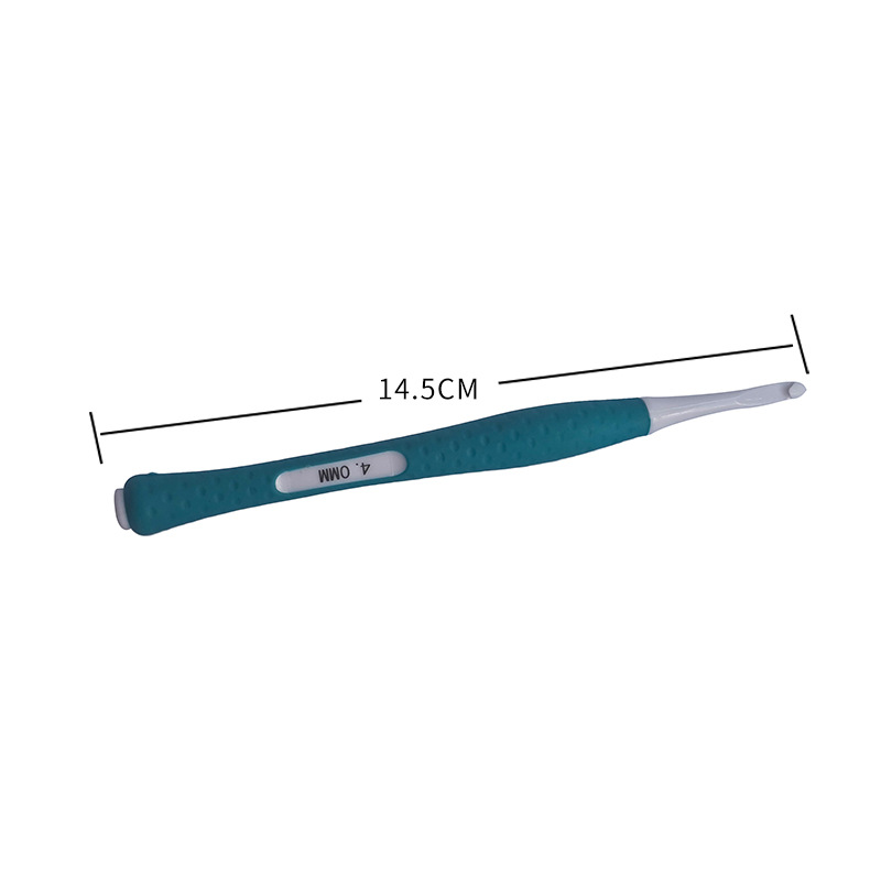 Herramientas de tejer suéter aguja TPR silicona color plástico crochet PC cabeza crochet un conjunto de 8 OPP bolsa embalaje