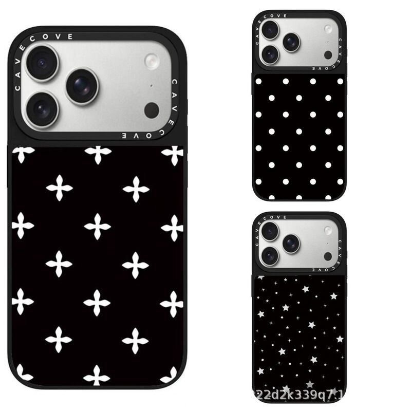 Black and White Polka Dots, Simple Solid Color, White Cross Pattern, Magsafe Magnetic Case Suitable for Apple 17Promax Phone Case 15P Black and White Polka Dots, Simple Solid Color, White Cross Pattern, Magsafe Magnetic Case Suitable for Apple 17Promax Phone Case 15P