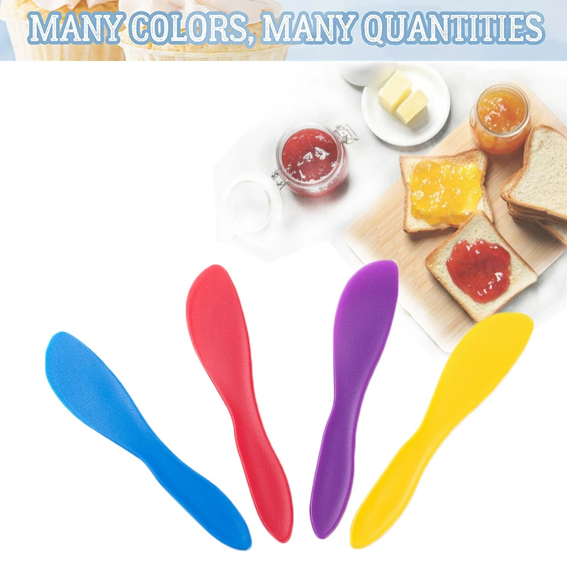 Источник Фабрика оптовая продажа пищевой пластик маленький скребок нож для масла нож для варенья нож для крема нож для пищевого соуса нож трансграничный
