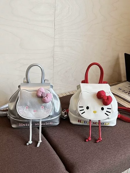 Cartoon Cute Hellokitty Backpack Women's Fashion Versatile Sweet Student School Bag Casual Satchel Backpack