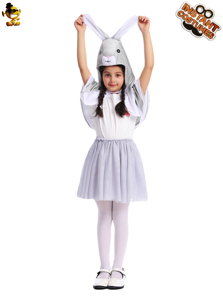 Fox búho conejo ciervos capa falda de los niños etapa juego traje Halloween carnaval partido