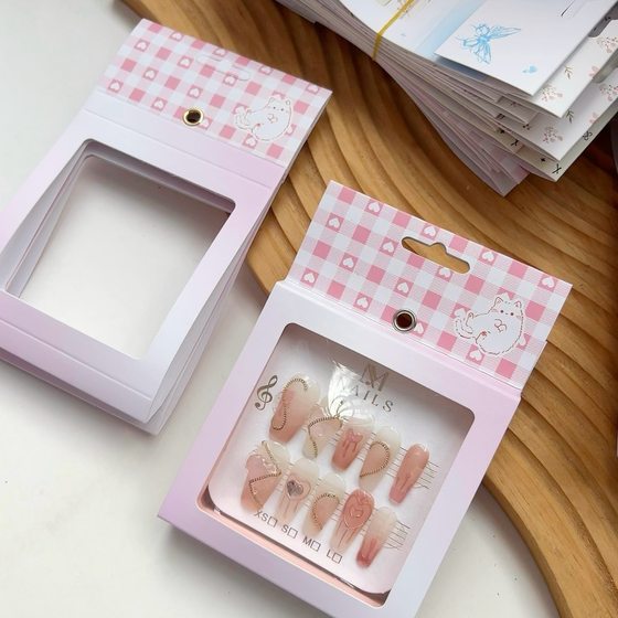 in stock Jewelry Bracelet Wear A Display Box Jewelry PE Suspension Box Paper Cover Anti-oxidation Carton Packaging Customization