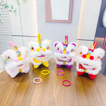 狮来运转佛山醒狮毛绒玩偶包包挂件国潮创意公仔车钥匙扣背包挂饰