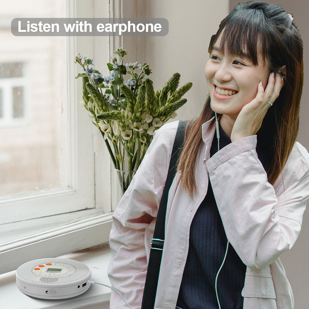 cd player listen with headphon