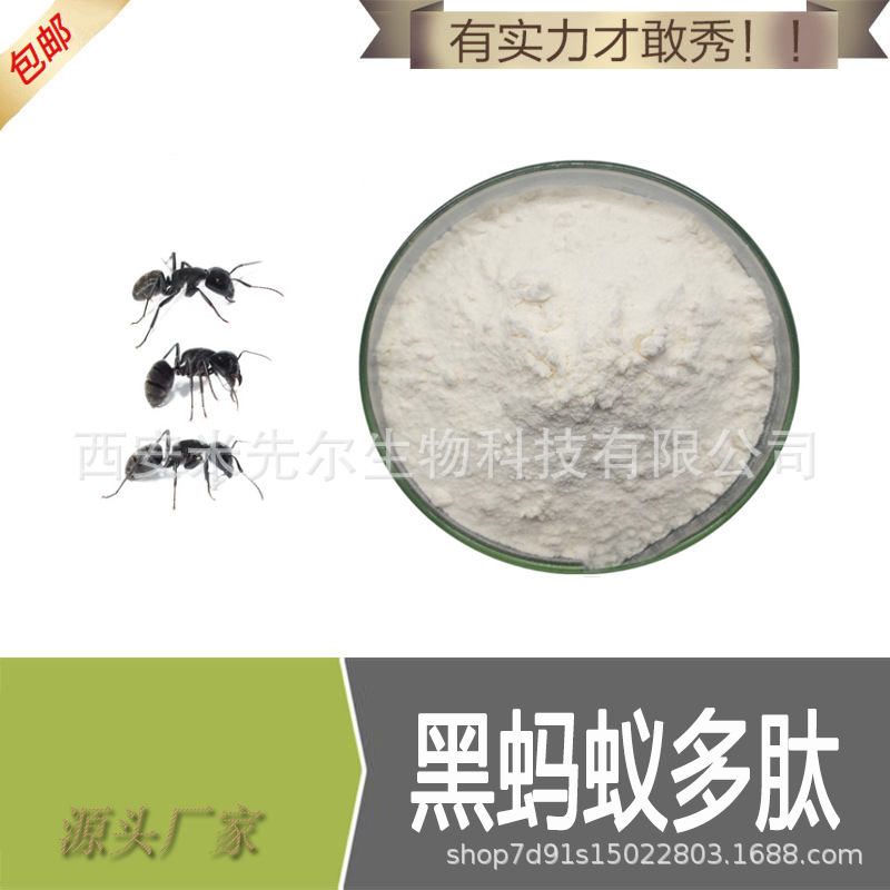 黑蚂蚁多肽99% 黑蚂蚁提取物 食品级 小分子活性肽 厂家现货供应