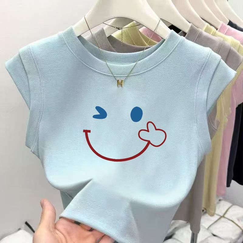 하늘색 비예 웃는 얼굴