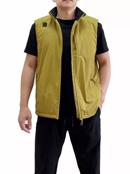 2026 Autumn/Winter New Outdoor Dijia Men's Stand Collar Casual Vest Lightweight Sleeveless Jacket with Zipper