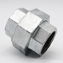 镀锌钢管弯头三通管件连接件水暖配件内活接堵头一寸铁接头4分6分
