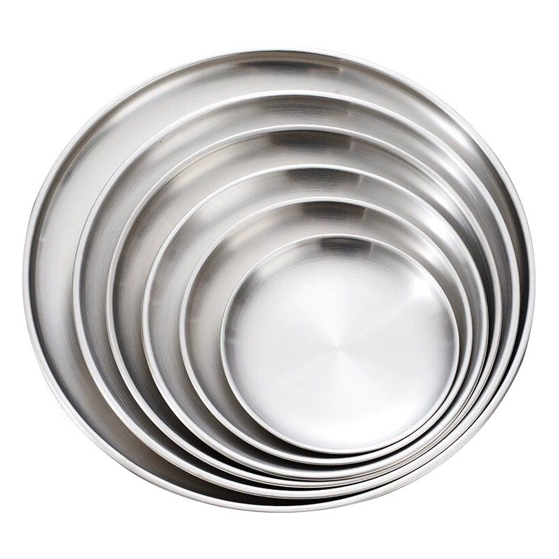 Ретро-десертная тарелка креативная тарелка из нержавеющей стали 304 тарелка плоская тарелка поднос посуды маленькая тарелка тарелка мелкая тарелка