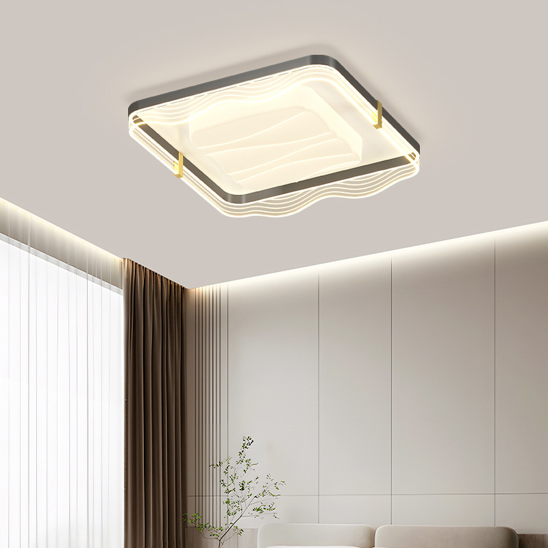 2025 nuevo estilo simple y moderno de alto nivel de la atmósfera del dormitorio protector de ojos lámpara de techo lámpara de sala de estar paquete de lámparas de toda la casa