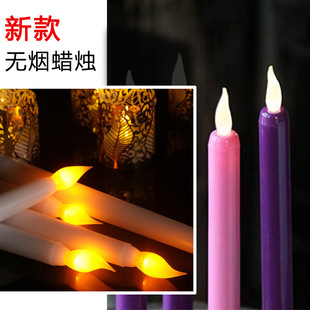 Christmas Decoration Long Pole Digital Candle Light Pole Wax Creative Wedding Birthday Candle Home Led Atmosphere Night Light