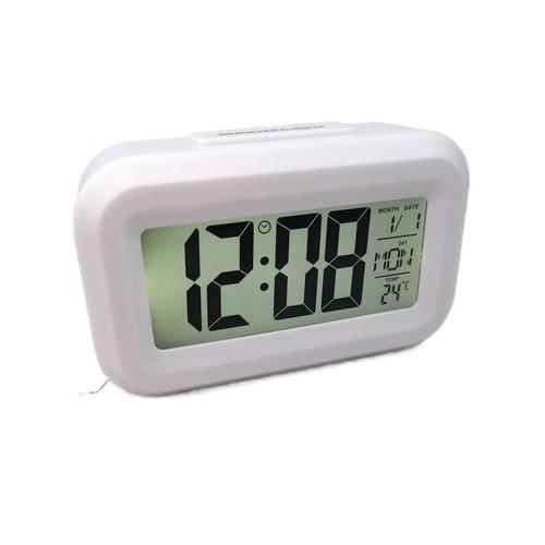 New Mini Electronic Clock Simple Clock Children's Cute Small Alarm Clock Lightweight Clock Candy Color Clock 1861