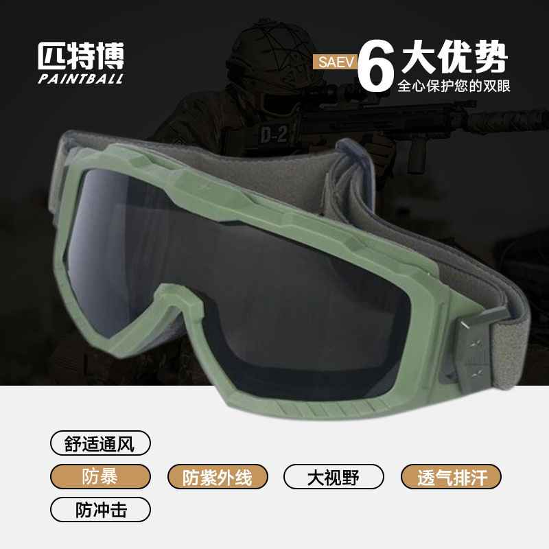 新款战术01款防暴护目镜CS射击眼镜防风防紫外线防沙户外骑行风镜