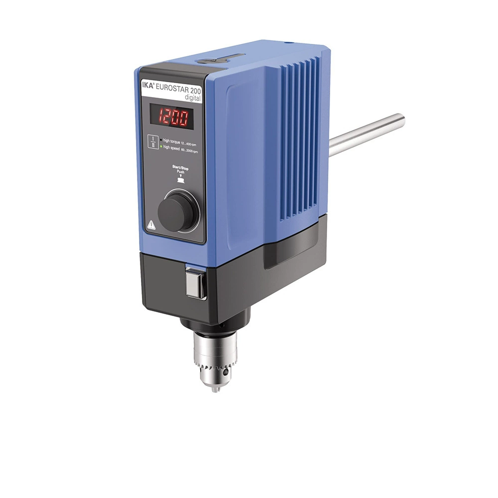 Немецкий цифровой накладной смеситель IKA/Aika EUROSTAR 200 мощный лабораторный перемешивающий