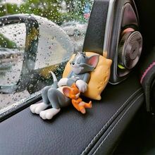 摆件猫和老鼠桌面汽车摆件可爱装饰品内玩偶杰瑞卡通车汤姆包邮