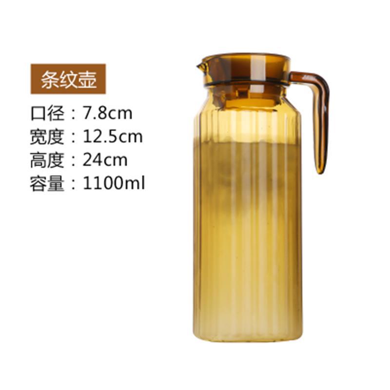 다크 브라운 1.1 L 다크 브라운 줄무늬 냄비