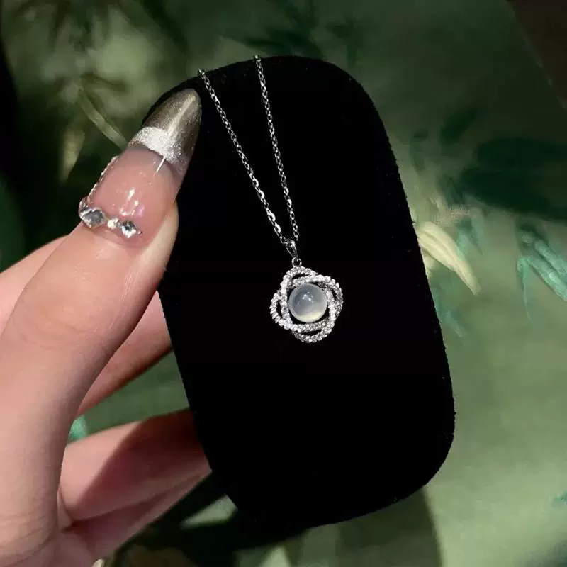 Pendant, silver 2263 sample, Chinese style, flowered