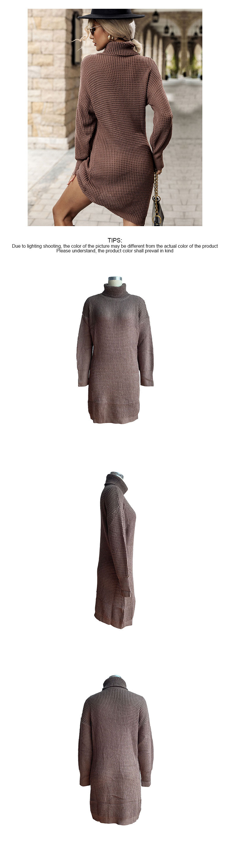 Vêtements à la mode pour femmes, automne et hiver, nouveau col roulé_voghion.com