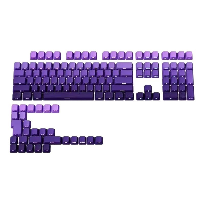 卸売 134 キー半透明メカニカルキーボードキーキャップ高価値グラデーションカラーオリジナル高側面刻印 PBT キーキャップ|undefined