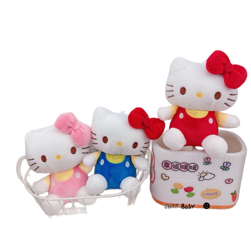 かわいいクラシックケイト猫キーホルダーペンダントクリエイティブぬいぐるみガールハート kt 猫スクールバッグ小さなペンダント人形マシン|undefined